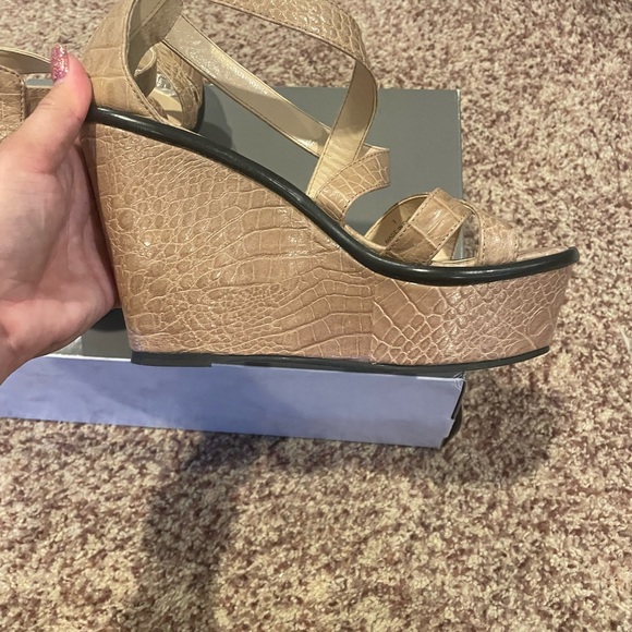 Talbots size 7 wedges brown - Picture 7 of 7